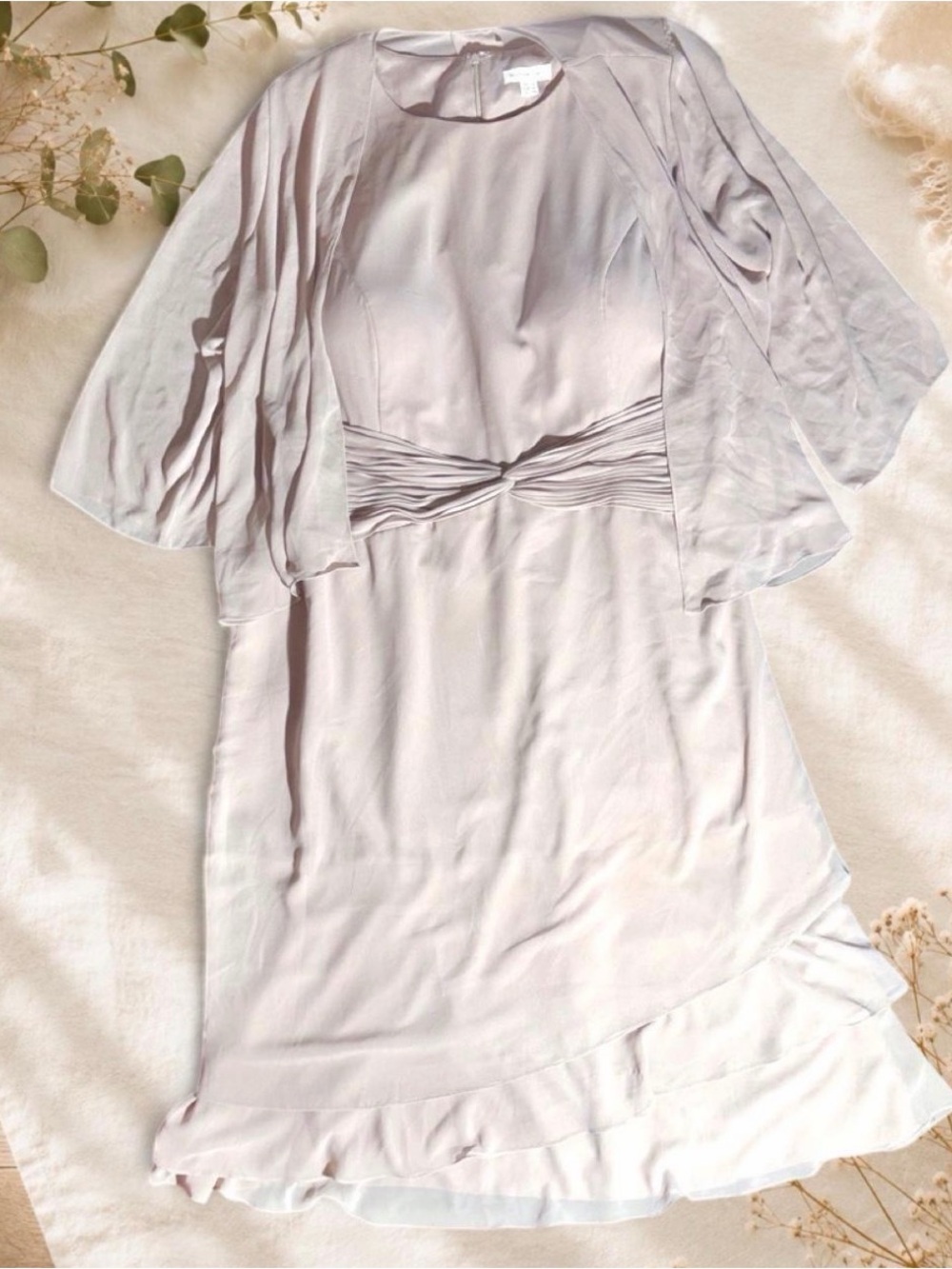NumberSea Two-Piece Chiffon Mother of The Bride Dress Asymmetrical Ruffle 24
